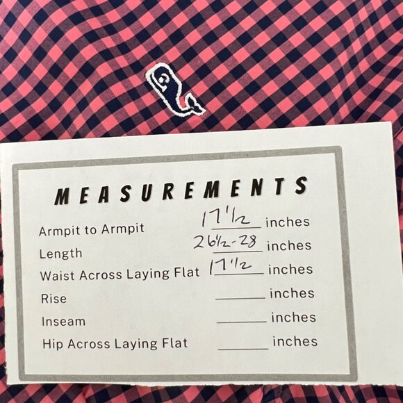 Vineyard Vines Alicetown Gingham Chilmark Classic Button Down Shirt Pink size 4 - Picture 10 of 10